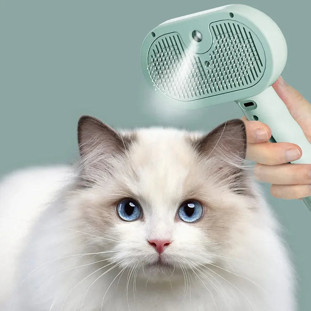 Pet Steam Grooming Brush