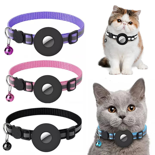 Pet Collar with AirTag Holder